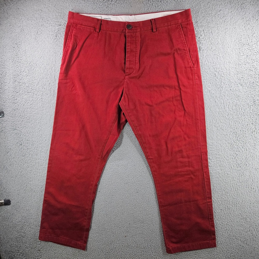 Club Monaco Kennedy Classic Fit Chinos Mens 36x29 Red Cotton Pants